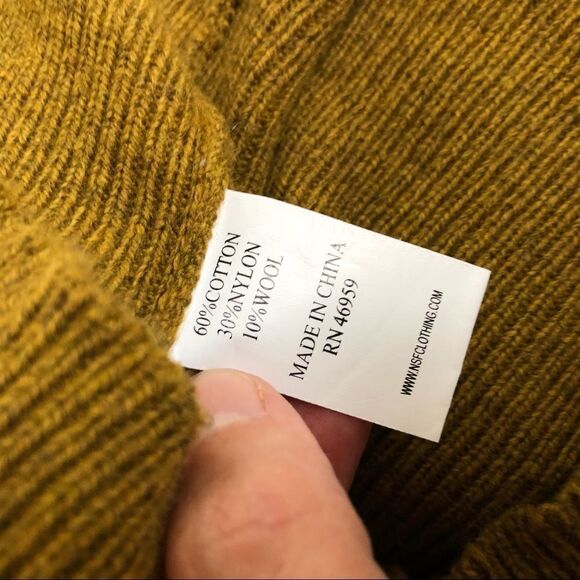 NSF CLOTHING Elise Balloon Sleeve Sweater Dress S - Picture 9 of 9